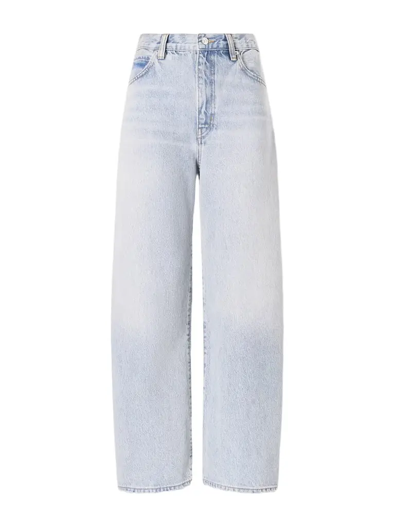 Frame The Bow Crop Mid-rise Wide-leg Jeans