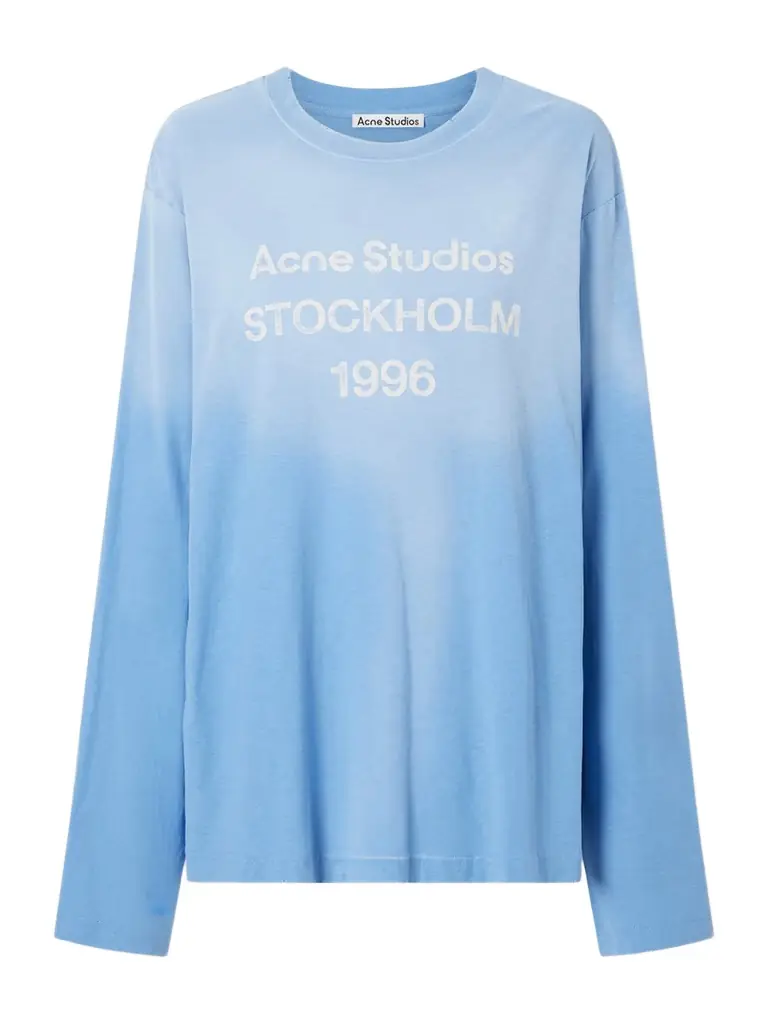 Acne Studios Printed Hemp And Cotton-blend Jersey T-shirt