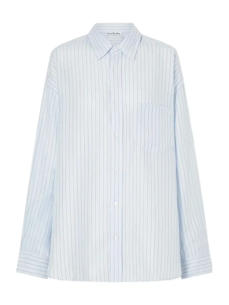 Acne Studios Soffia Striped Woven Shirt