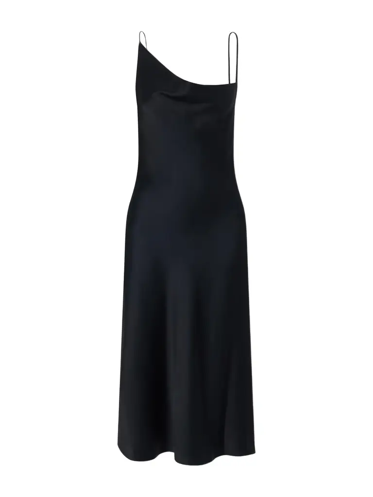 Stella McCartney Asymmetric Satin Midi Dress