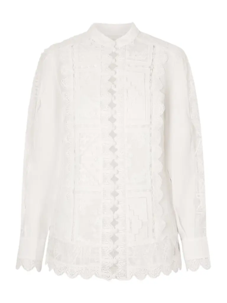 Zimmermann Aster Embroidered Blouse