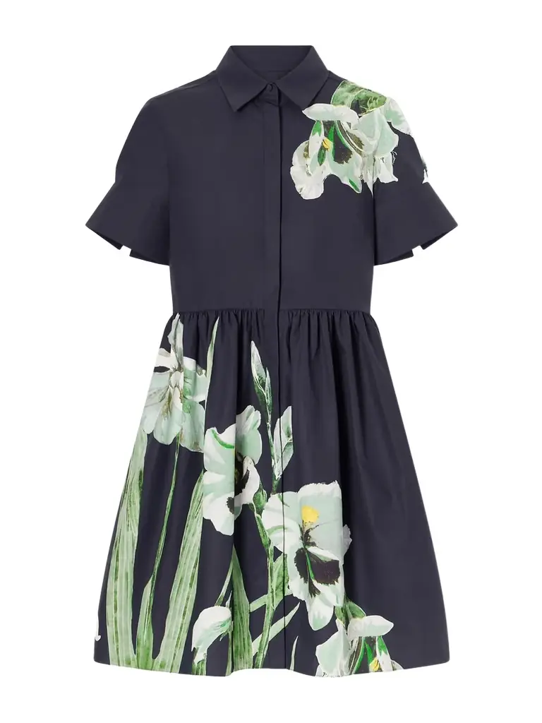 Erdem Floral-print Cotton-blend Poplin Mini Dress
