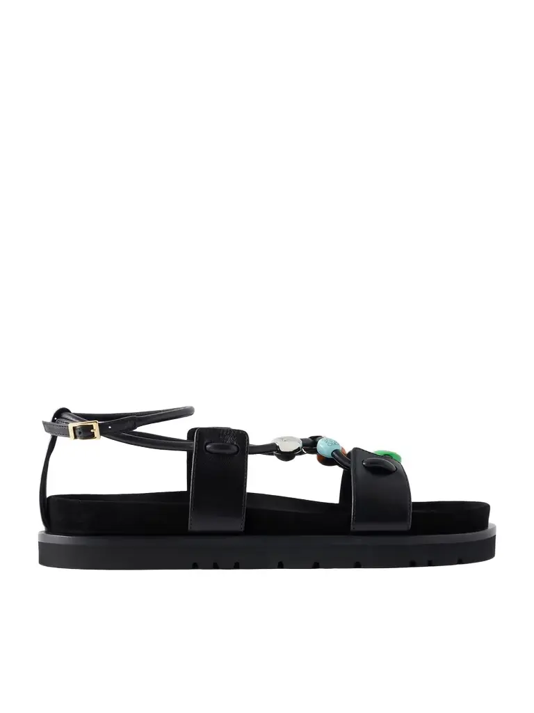 Loewe + Paula's Ibiza Pebble Beads Fussbett Suede Sandals