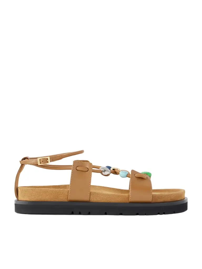 Loewe + Paula's Ibiza Pebble Beads Fussbett Suede Sandals