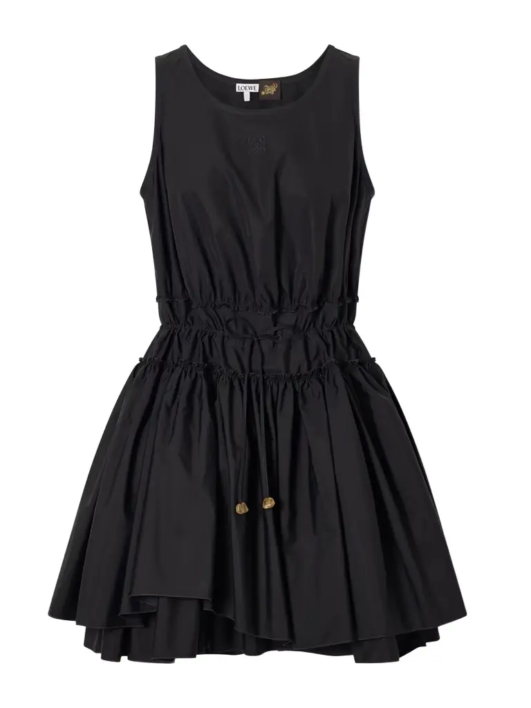 Loewe + Paula's Ibiza Cotton-poplin Mini Dress