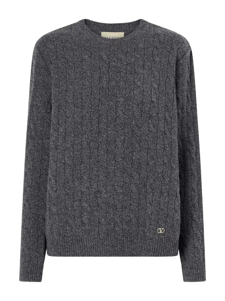 Valentino Garavani Cable-knit Wool Sweater