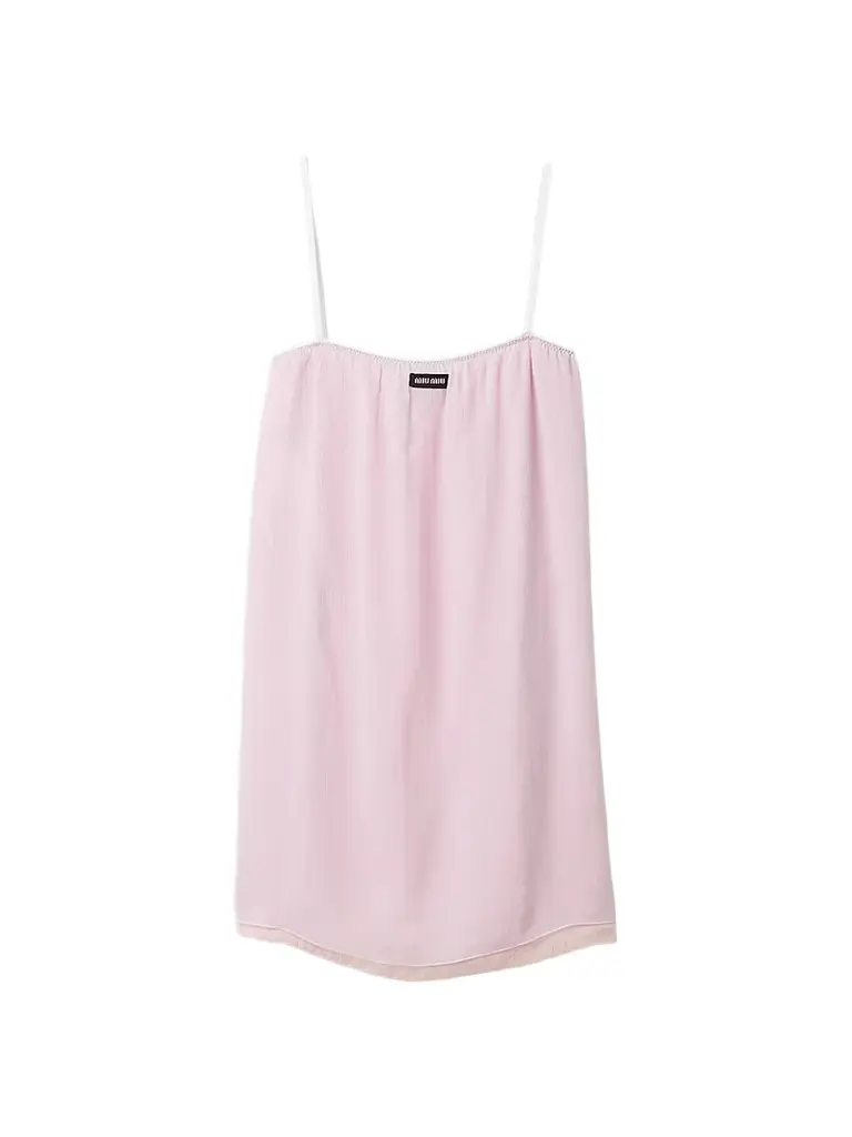 Miu Miu Women's Chiffon Dress - Mauve