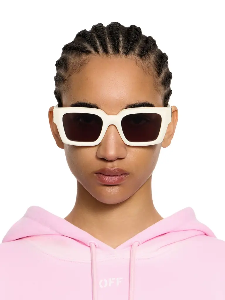 Off-White White/Dark Gray Virgil Sunglasses