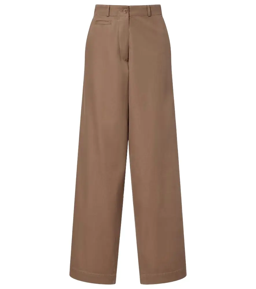 The Row Fadry cotton-blend gabardine wide-leg pants