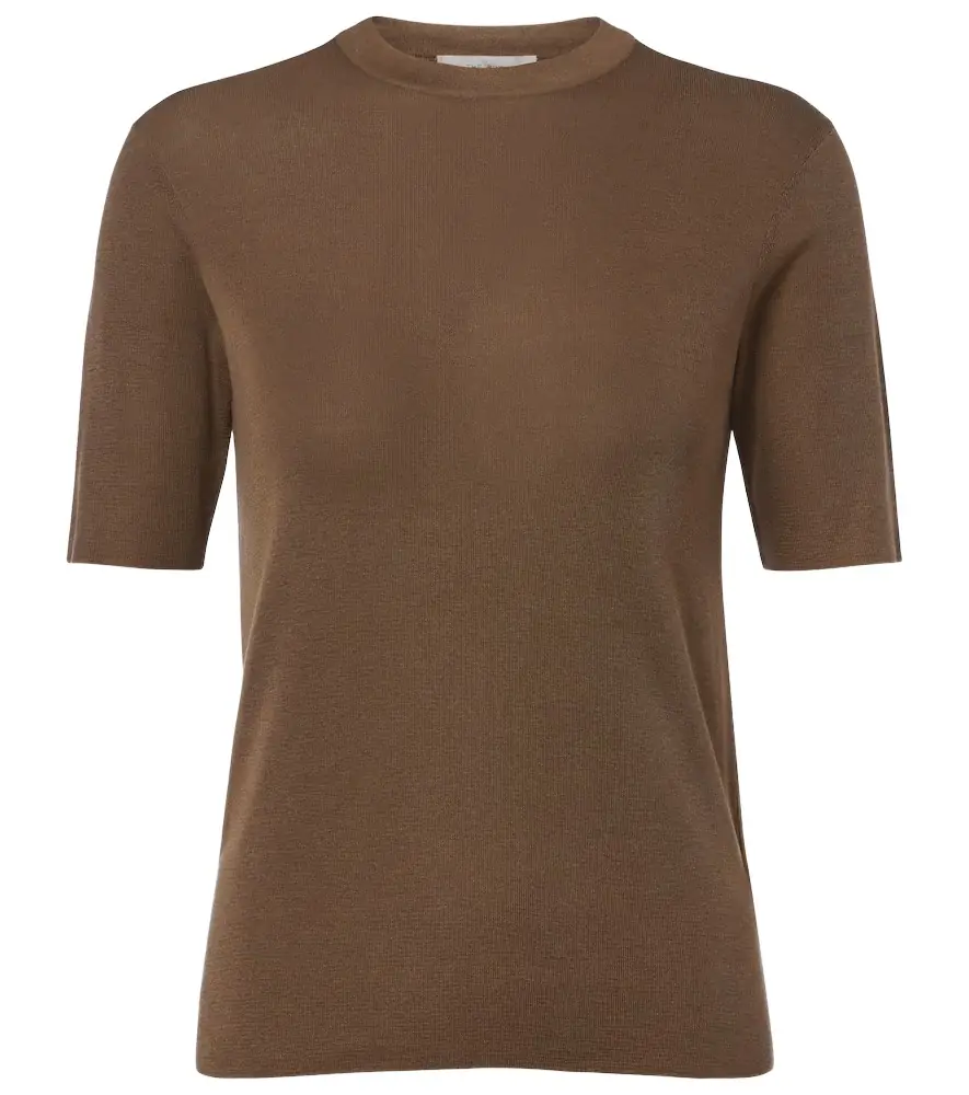 The Row Ozzi silk-blend T-shirt