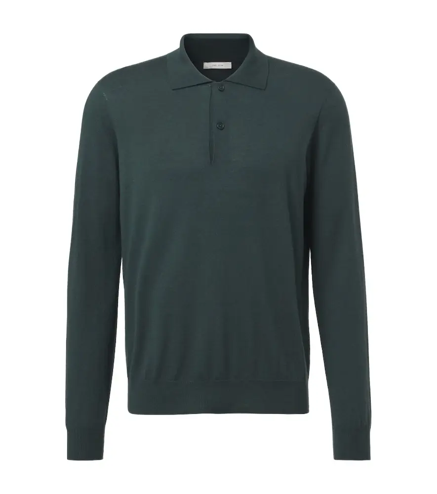 The Row Selio cashmere polo sweater