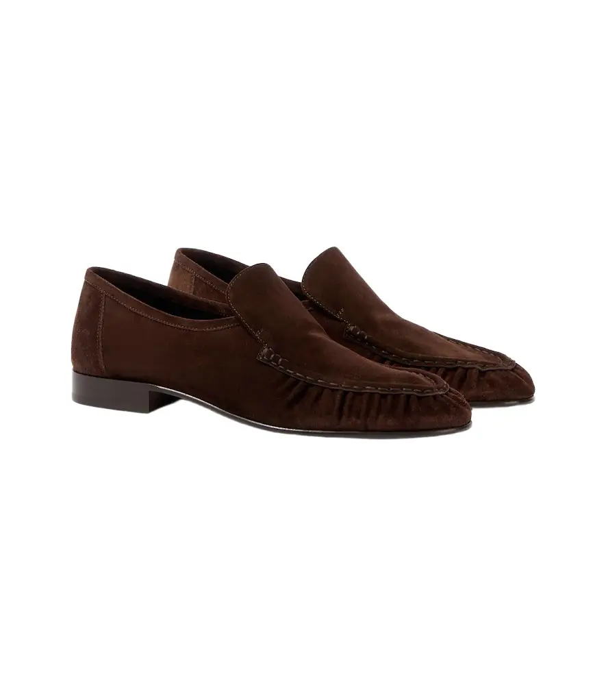 The Row Soft Two suede loafers