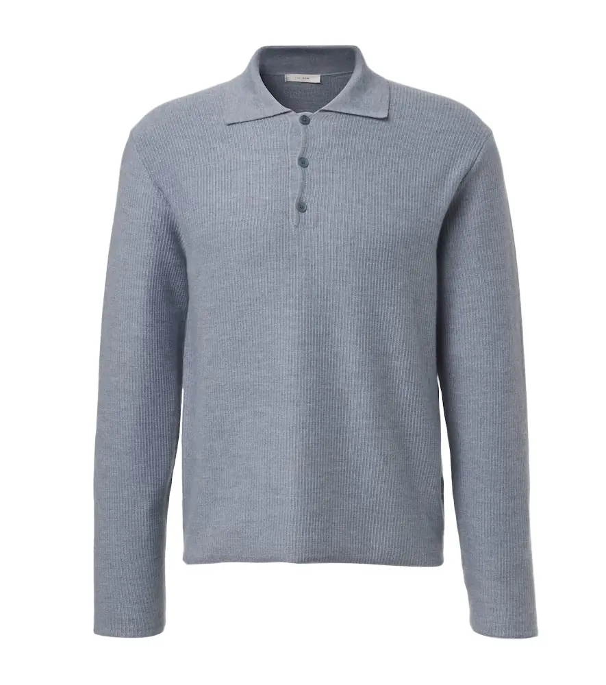 The Row Bertram cashmere polo sweater