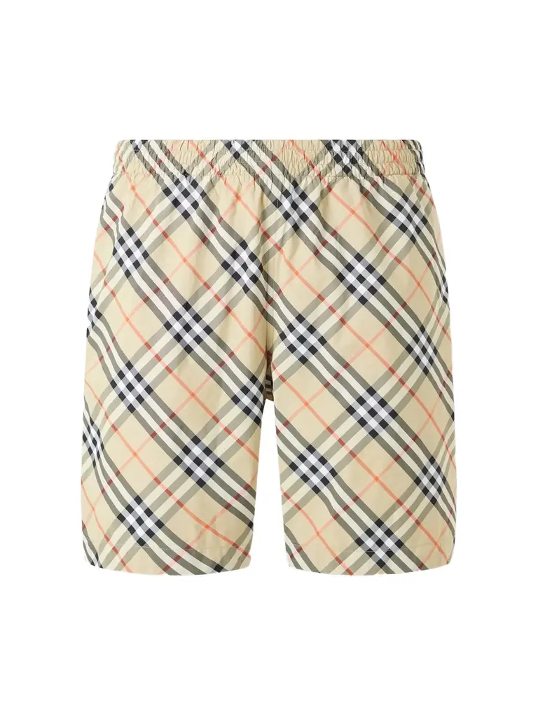 Burberry Treston Straight-Leg Mid-Length Checked Swim Shorts - Men