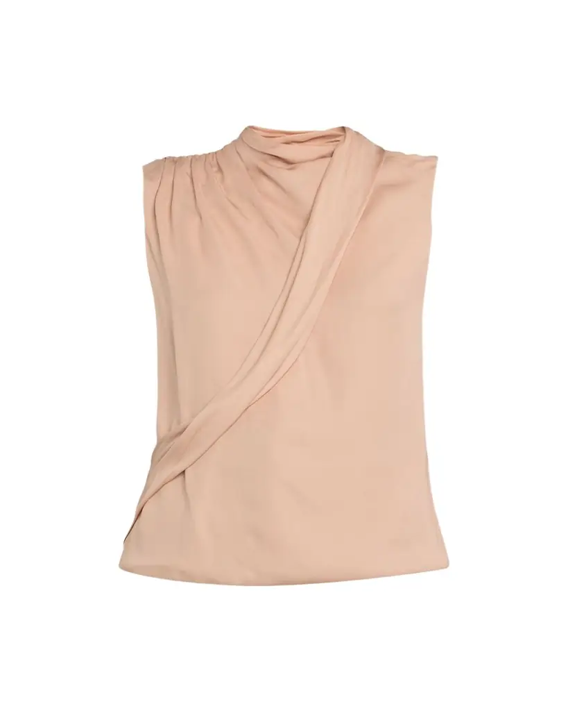 Giorgio Armani Silk Cross-Front Blouse