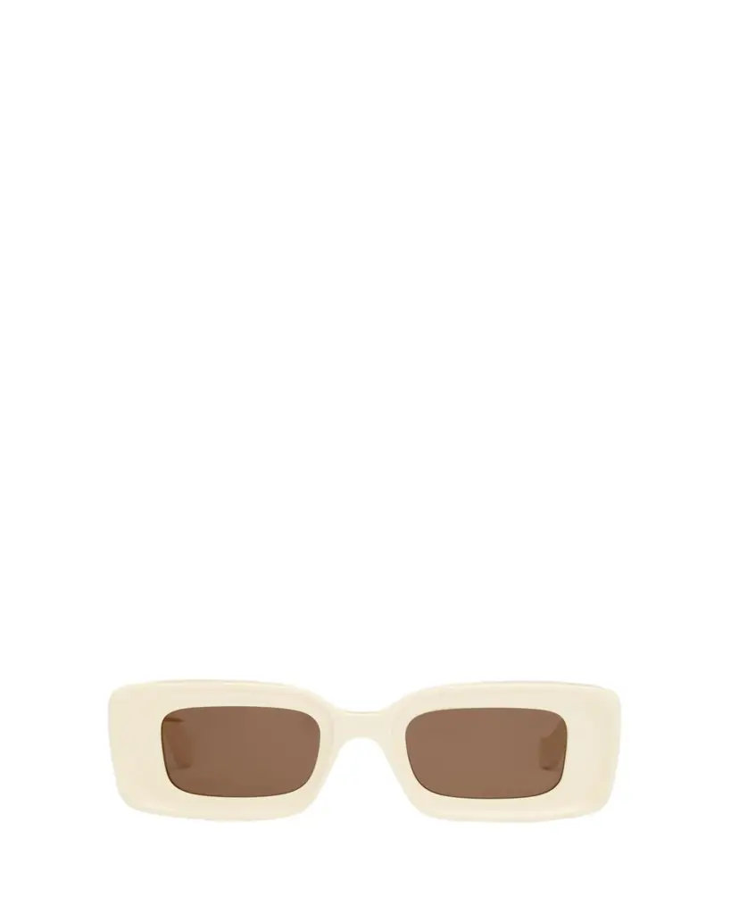 Loewe Men's Anagram Acetate-Nylon Rectangle Sunglasses