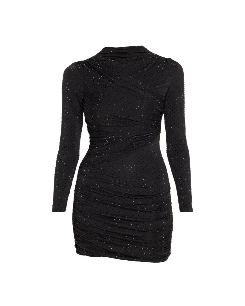 Retrofete Tana Long-Sleeve Embellished Mini Dress