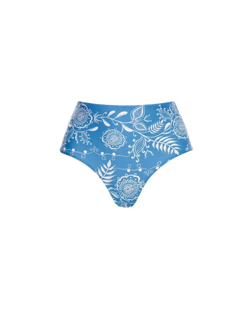 Agua by Agua Bendita Magenta Floritura Bikini Bottoms