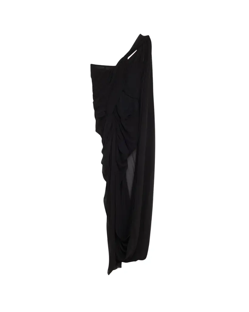 Stella McCartney Asymmetric Draped Crepon Gown