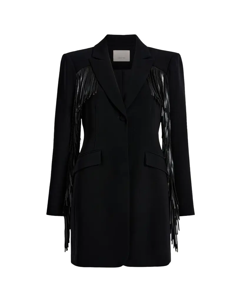 Cinq a Sept Joelette Fringed Mini Blazer Dress