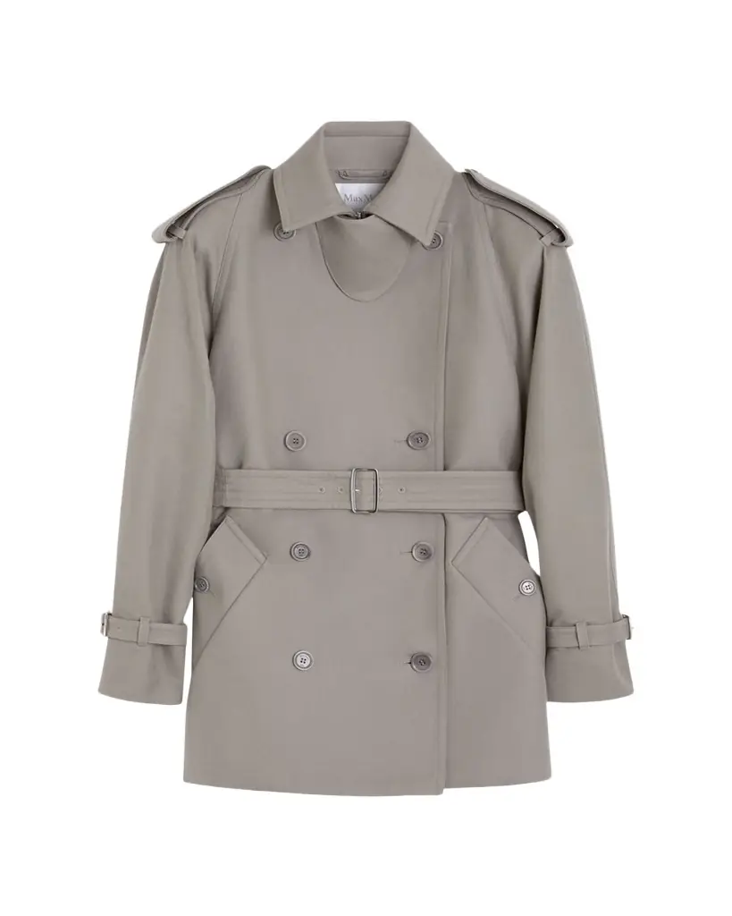 Max Mara Cacio Double-Breasted Cotton Duster Coat