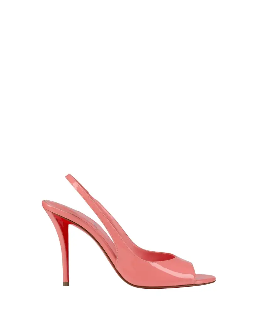 Christian Louboutin 100mm Sofia Z Patent Leather Slingback Pumps