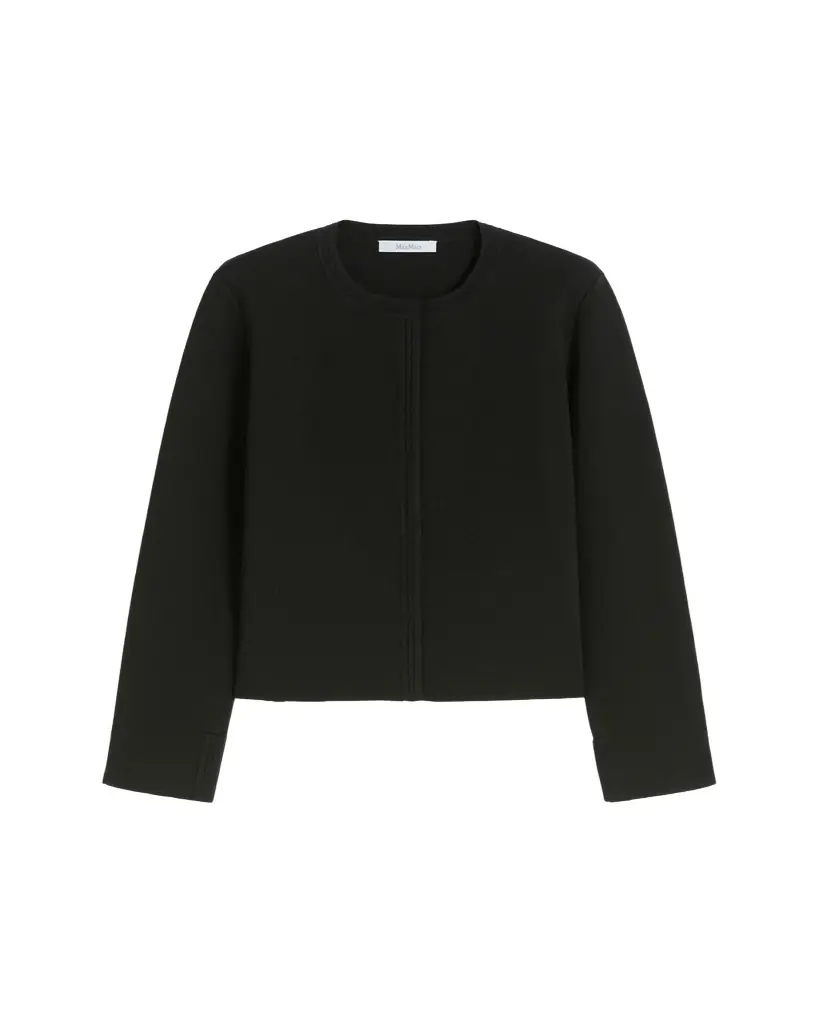 Max Mara Crewneck Cotton Knit Cardigan