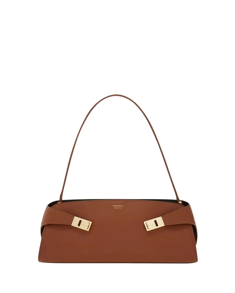 Ferragamo Hug East-West Leather Shoulder Bag