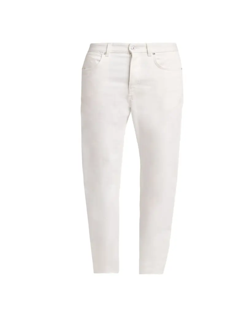 Givenchy Men's White Denim Straight-Leg Five-Pocket Pants