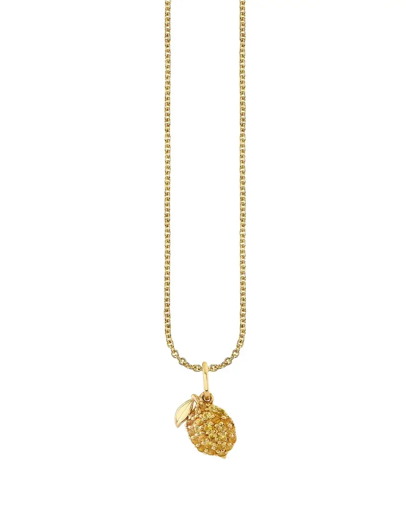 Sydney Evan 14K Yellow Gold Lemon Pendant Necklace