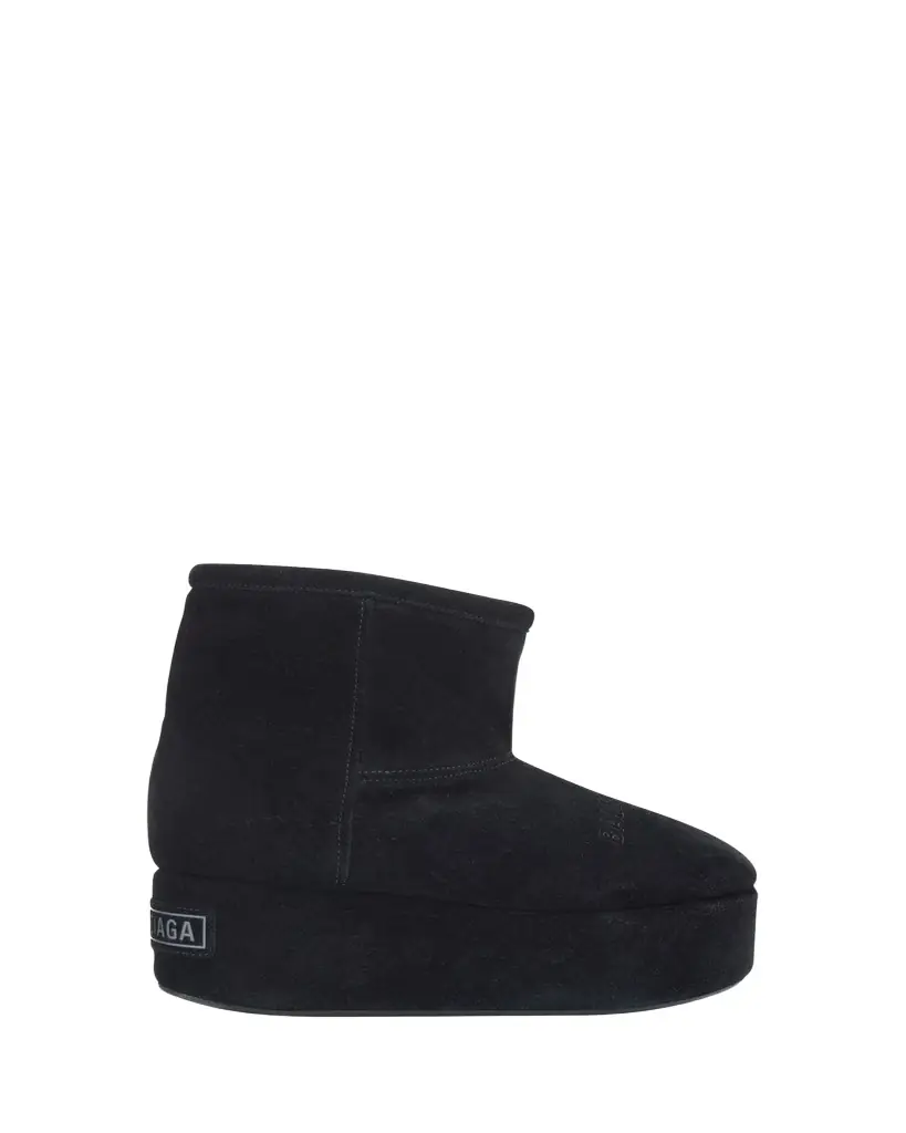 Balenciaga Alaska Platform Suede Ankle Booties