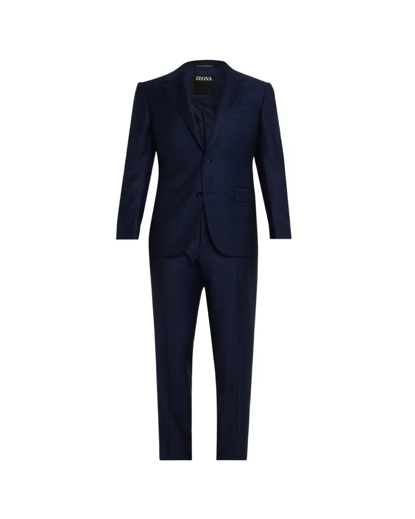 ZEGNA Men's Wool Tonal Check Two-Piece Suit