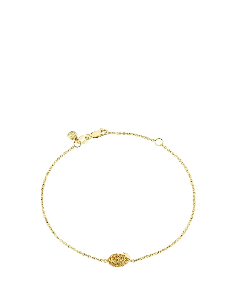 Sydney Evan 14K Yellow Sapphire Lemon Fixed Bracelet