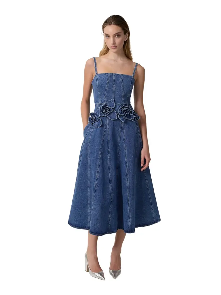 Aknvas The Eryn dress in denim