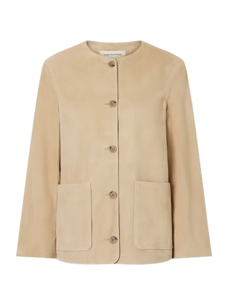 Nour Hammour Suede Jacket