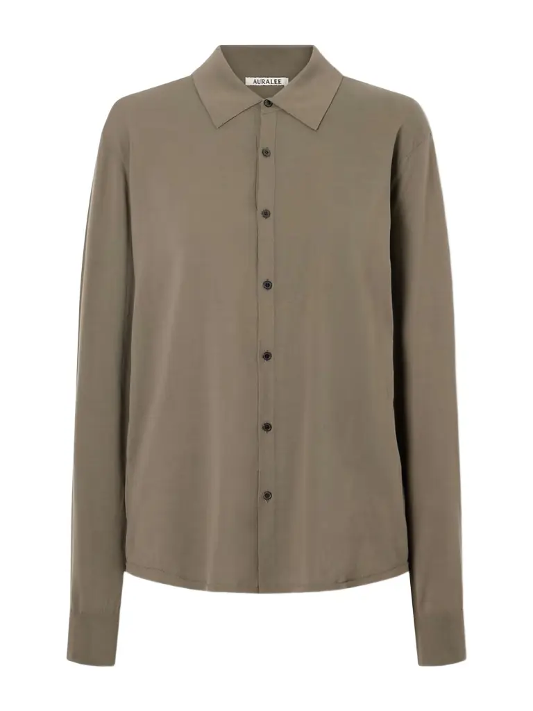 Auralee Giza Fine Knit Cotton Shirt