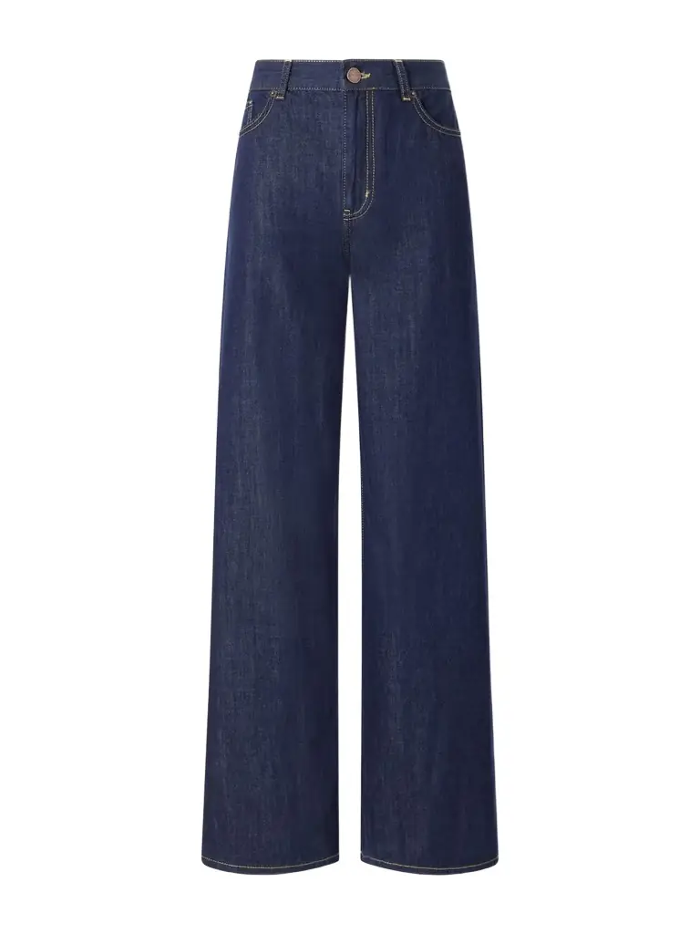 La Ligne Isadora Cotton-chambray Wide-leg Jeans