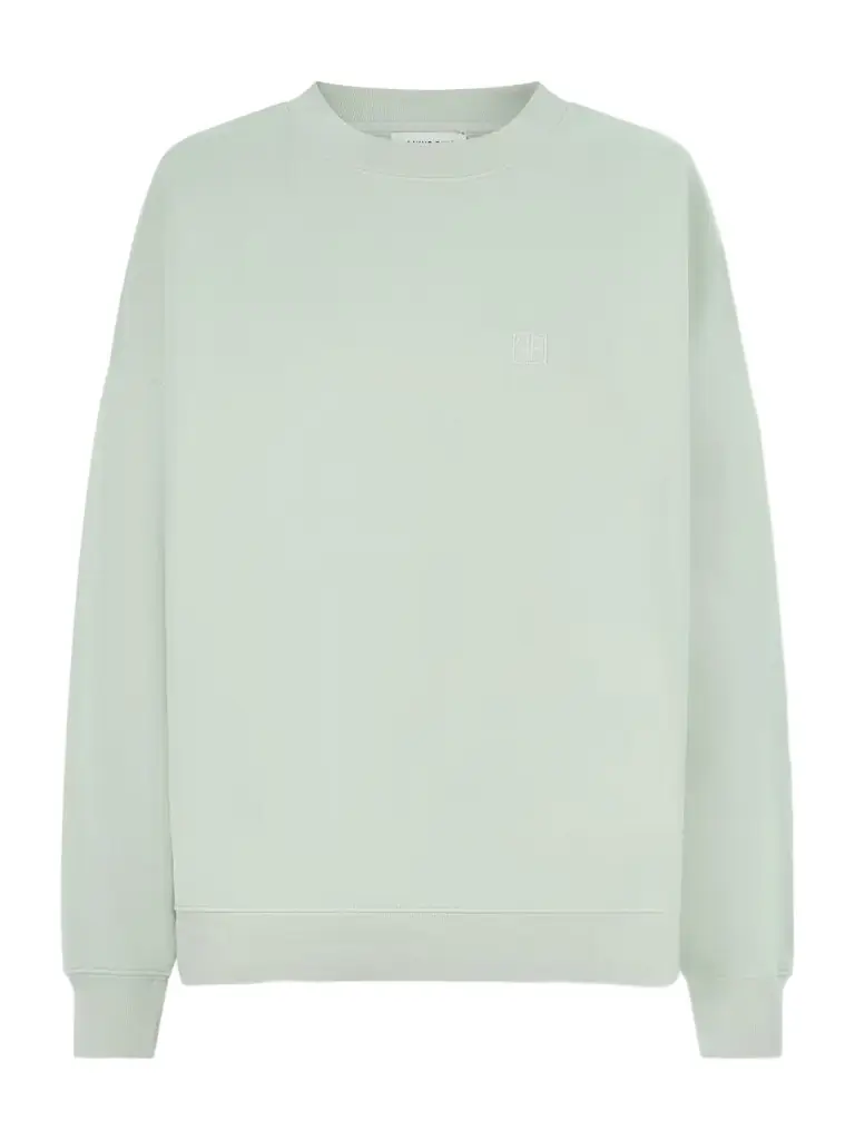 Anine Bing Miles Logo-embroidered Cotton-jersey Sweatshirt