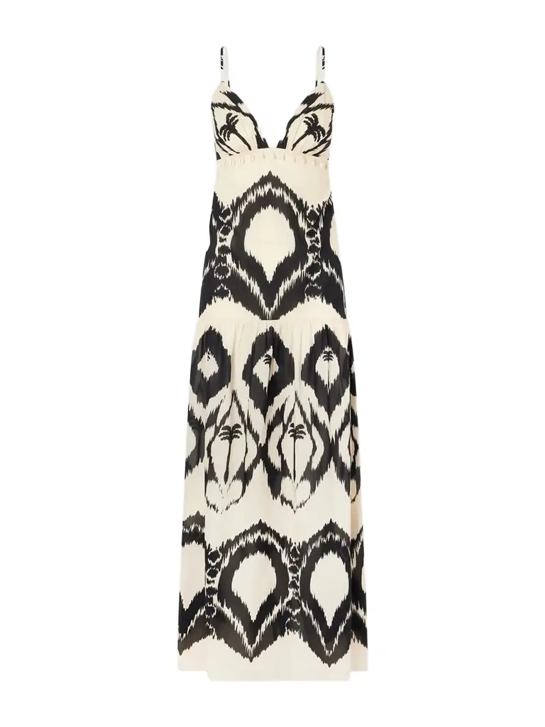 Johanna Ortiz Zea Palm Printed Cotton-poplin Maxi Dress