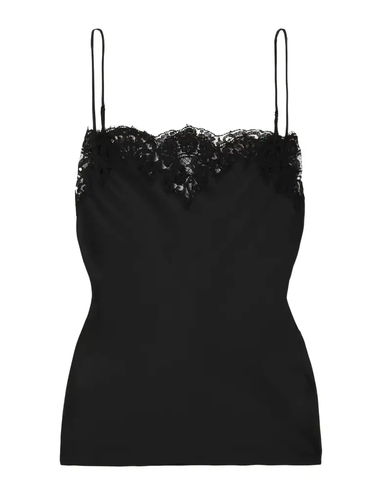 Stella McCartney Lace-trimmed Satin Camisole