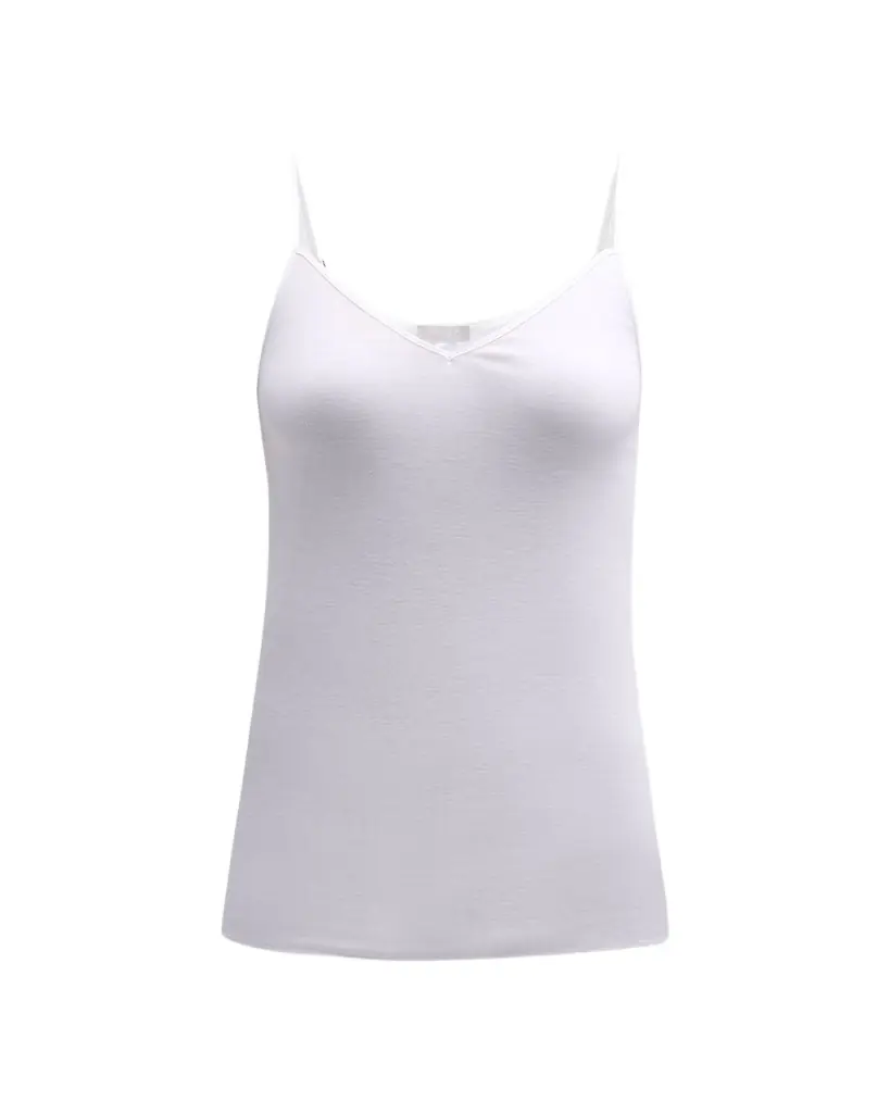 Hanro Seamless Cotton V-Neck Camisole