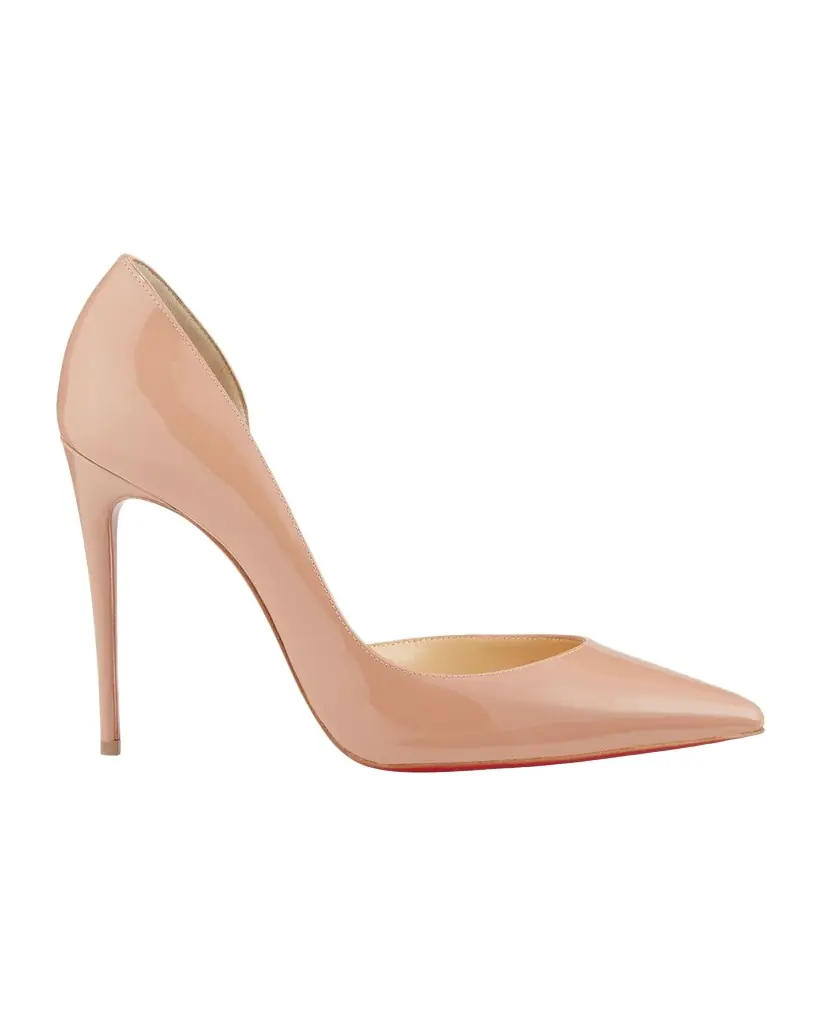 Christian Louboutin 100mm Iriza Patent Open-Side Pumps