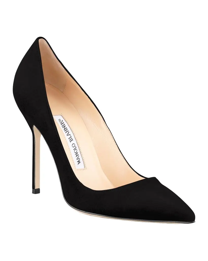 Manolo Blahnik BB 105mm Suede Pumps