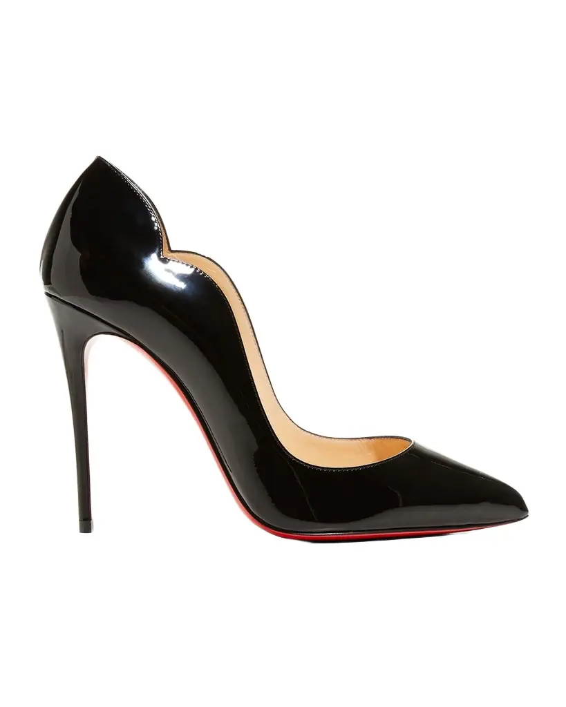 Christian Louboutin 100mm Hot Chick Patent High-Heel Pumps