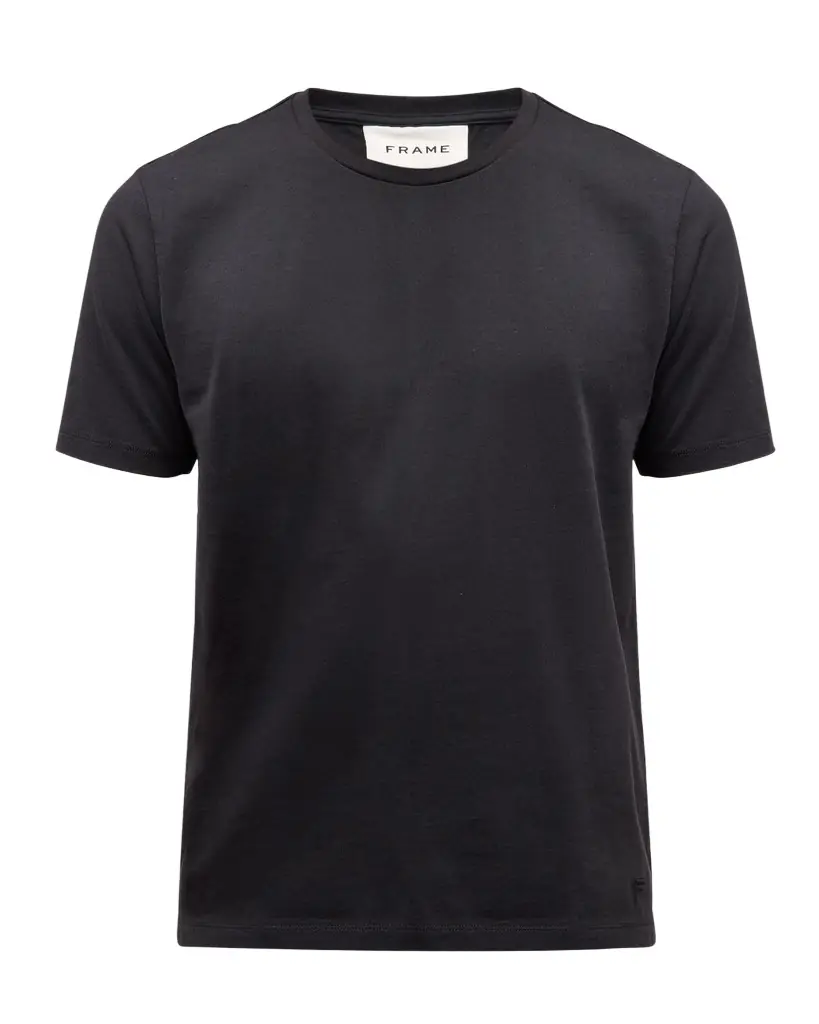 FRAME Men 's Heavyweight Cotton Crewneck Classic Fit T-Shirt