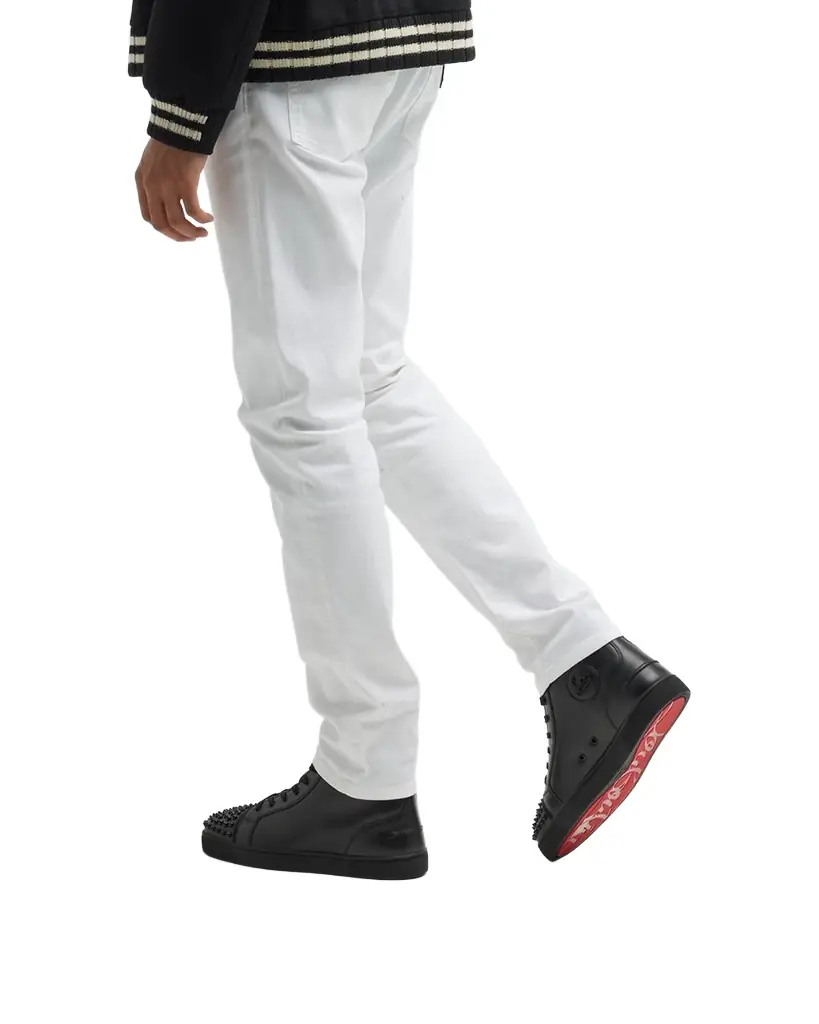 Christian Louboutin Men 's Lou Spikes High-Top Sneakers