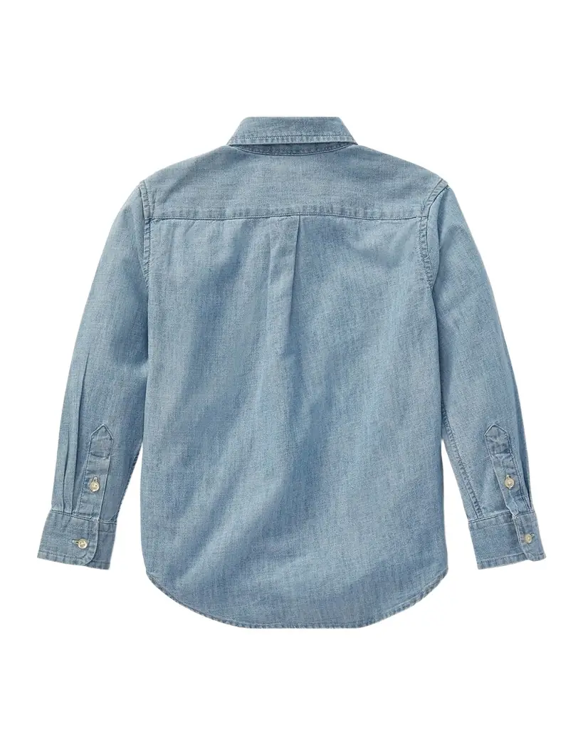 Polo Ralph Lauren Woven Chambray Shirt, Size 2-7