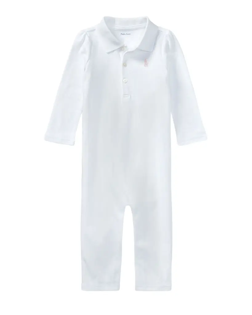 Polo Ralph Lauren Interlock Polo Coverall, Size 3-12 Months
