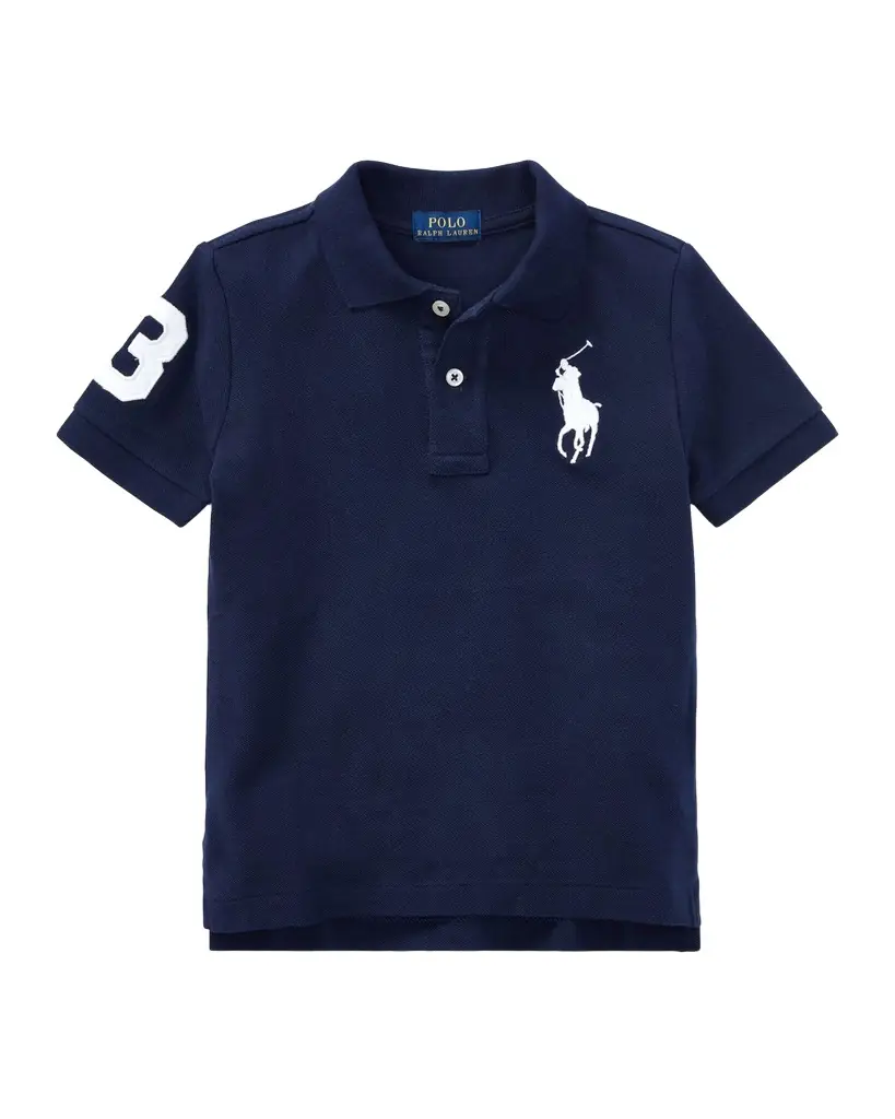 Polo Ralph Lauren Boy 's Big Pony Pique Knit Polo, Size -7
