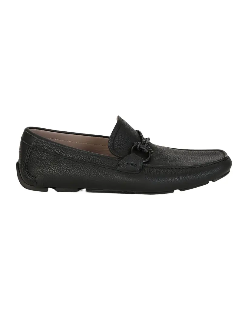 Ferragamo Men 's Front 4 Leather Drivers